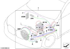 Кабель питания, основной жгут проводов