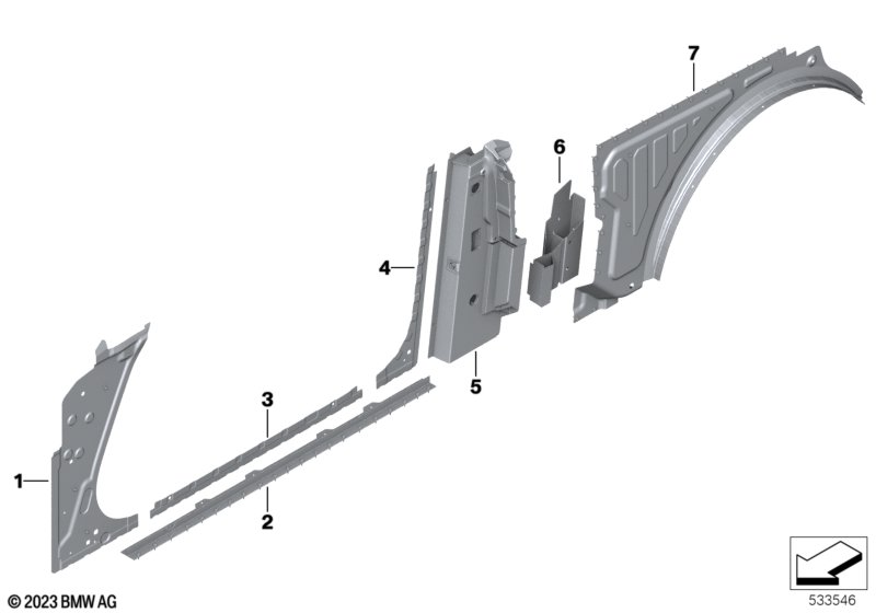 Боковой каркас Внутр