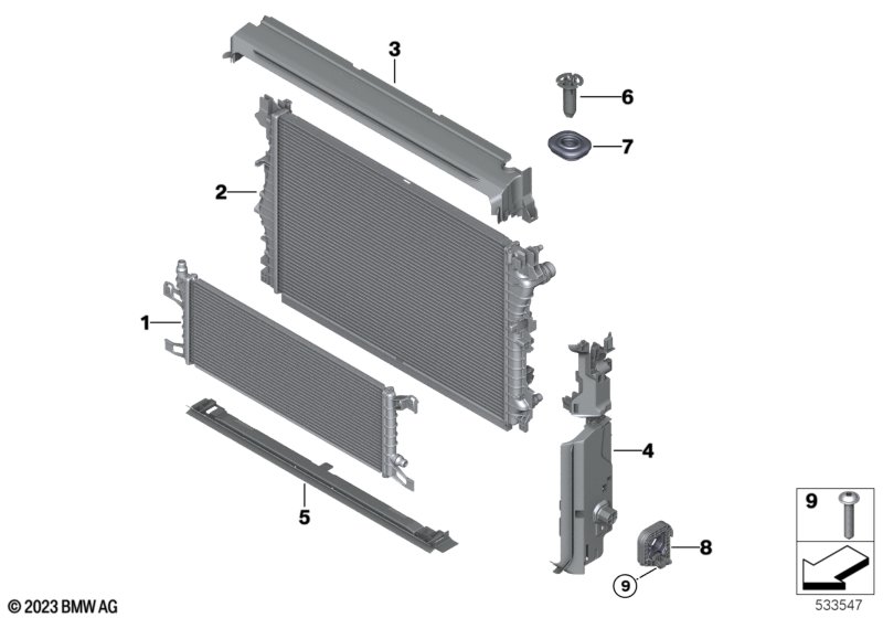 G60/G70 B47/B57 радиатор