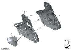 Накладки на спинки передних сидений JCW