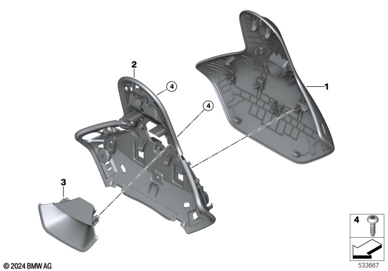Накладки на спинки передних сидений JCW