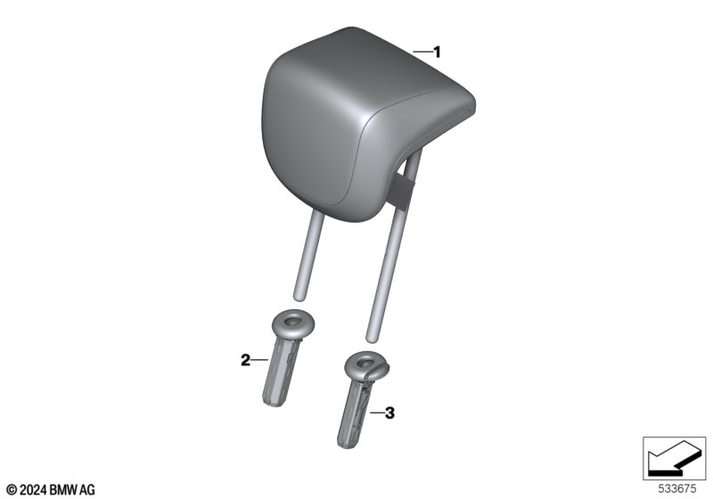 Подголовник заднего сиденья