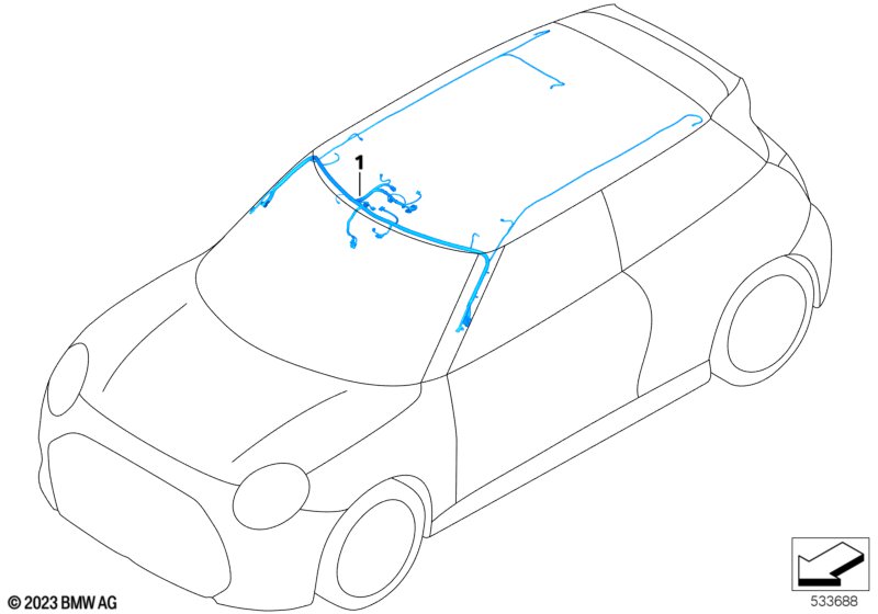 Жгут проводов крыши