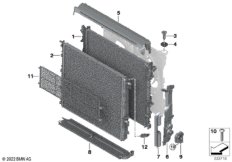 Крепеж радиатора охлаждающей жидкости