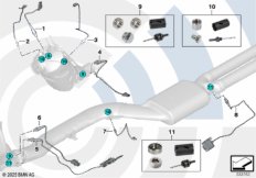Ремкомплект прив. фланца д/дат.отр.газов