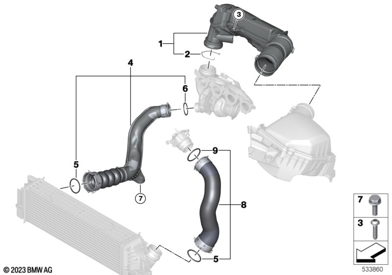 Воздуховод наддувочного воздуха