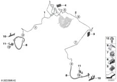 Трубопровод тормозного привода Пд