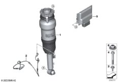 Задний пневмоамортизатор/блок управления