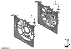 Кожух вентилятора-дополнительн.элементы
