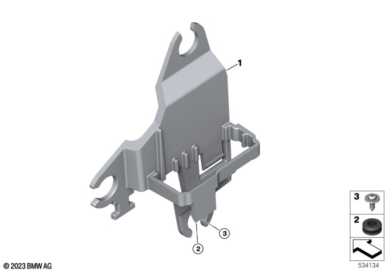 Крепление модуля шасси