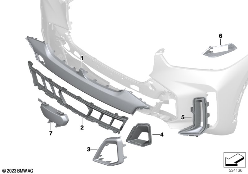 G18 панель переднего бампера центральная