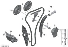 Приводная цепь механ.газораспределения