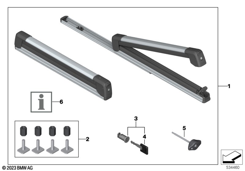 Крепление для лыж и сноуборда выдвижное