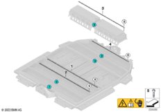 Прижимные планки высоковольтной батареи