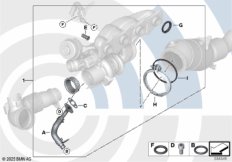 Монтажный комплект турбонагнетателя