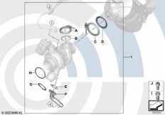 Монтажный комплект турбонагнетателя