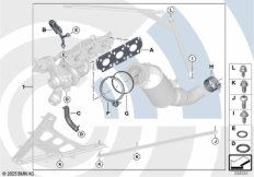 Монтажный комплект турбонагнетателя