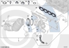 Монтажный комплект турбонагнетателя