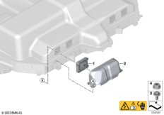 Блок отвода газа высоковольтн.накопит.