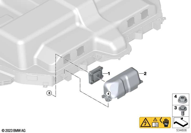Блок отвода газа высоковольтн.накопит.