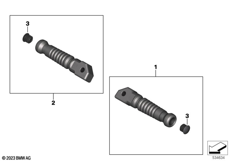 Упоры для ног пассажира