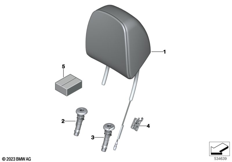 Подголовник переднего сиденья