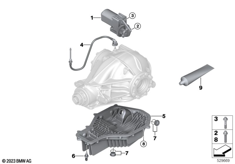 Ред.зад.моста с/двиг. / масляный картер