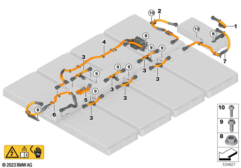 Модульный соединитель высоковольтной АКБ