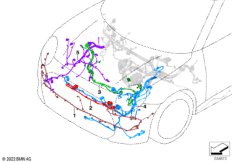 Рем.кабель основ.жгут проводов - впереди