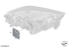 Детали электронного блока фары
