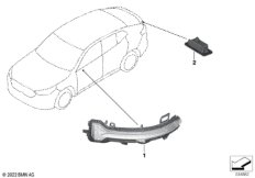 Дополн.указатель поворота/светил.снаружи