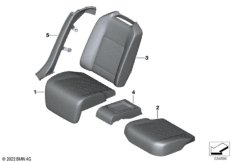 Инд.обивка заднего сид.пов.комфортности