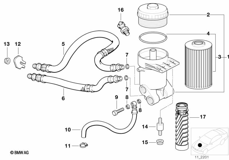 S70 корпус масляного фильтра