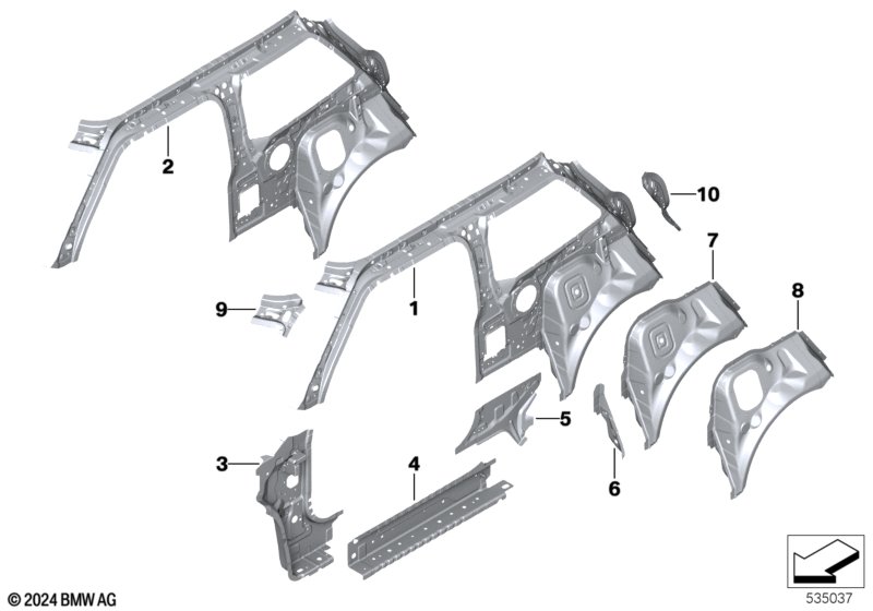Боковой каркас Внутр