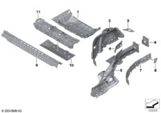 Брызговик Зд/детали днища