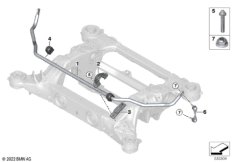 Стаб-тор попереч. устойчивости сзади BEV