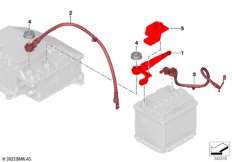 Провод батареи/кабель на массу