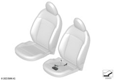 Пучок проводов сиденья с ручн.приводом