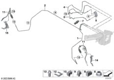 Трубопровод тормозного привода Пд