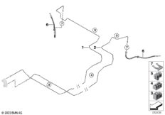Трубопровод тормозного привода Зд