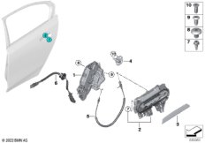 Система замков задней двери