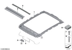 Шторка панорамной стеклянной крыши
