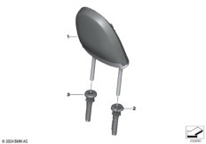 Подголовник переднего сиденья JCW