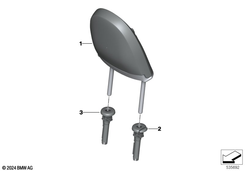 Подголовник переднего сиденья JCW