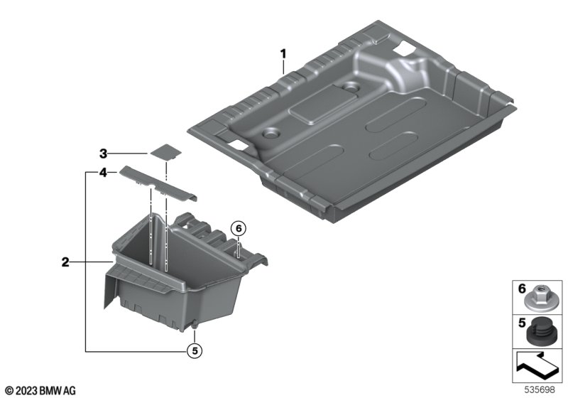 Вещевой отсек в полу багажного отделения