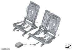 Каркас подушки сиденья пов.комф.Зд