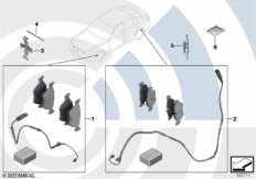Сервисный к-т тормозных накладок
