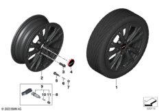 MINI л/с диск JCW Star Spoke 991 17" SZ