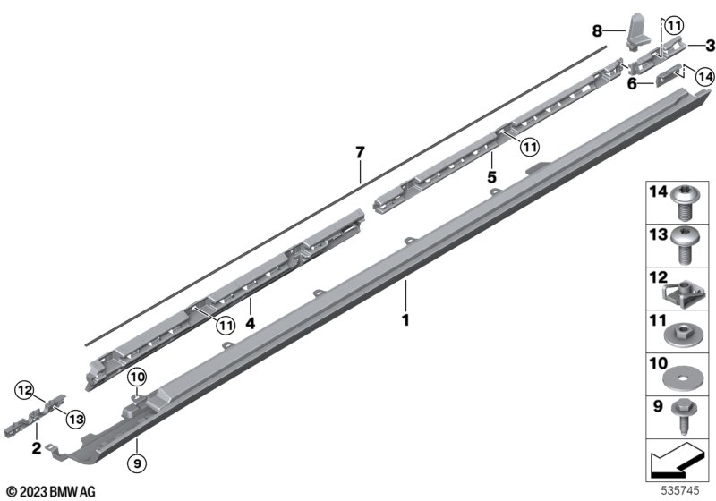 Накладка порог / арка колеса