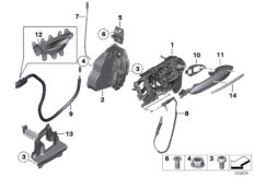 Система замков передней двери